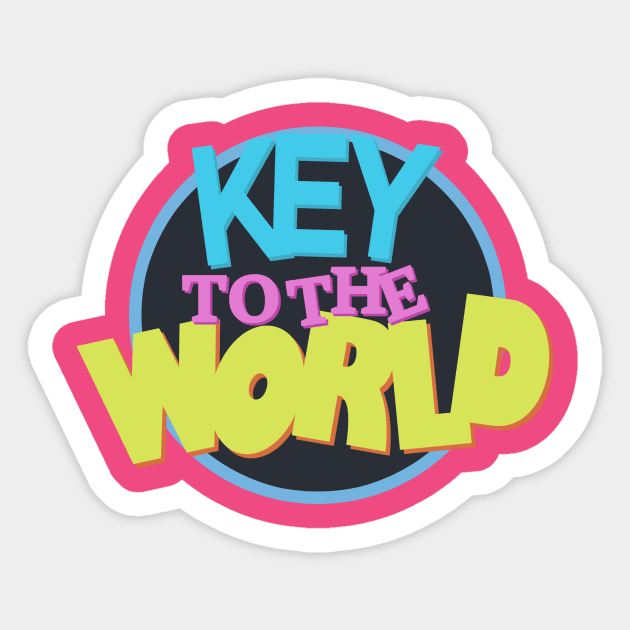 Saved by the Key to the World Sticker by KTTWShop